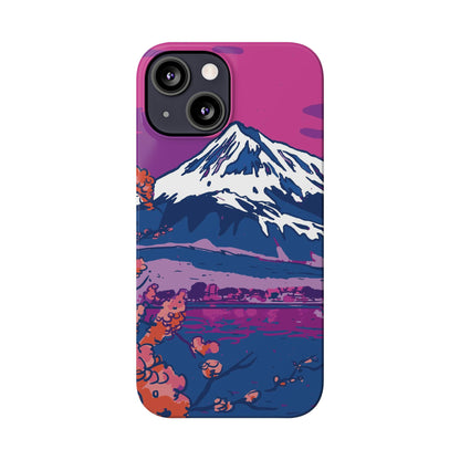 Vaporwave Japanese Landscape iPhone Case for iPhone 16, 15, 14, and 13