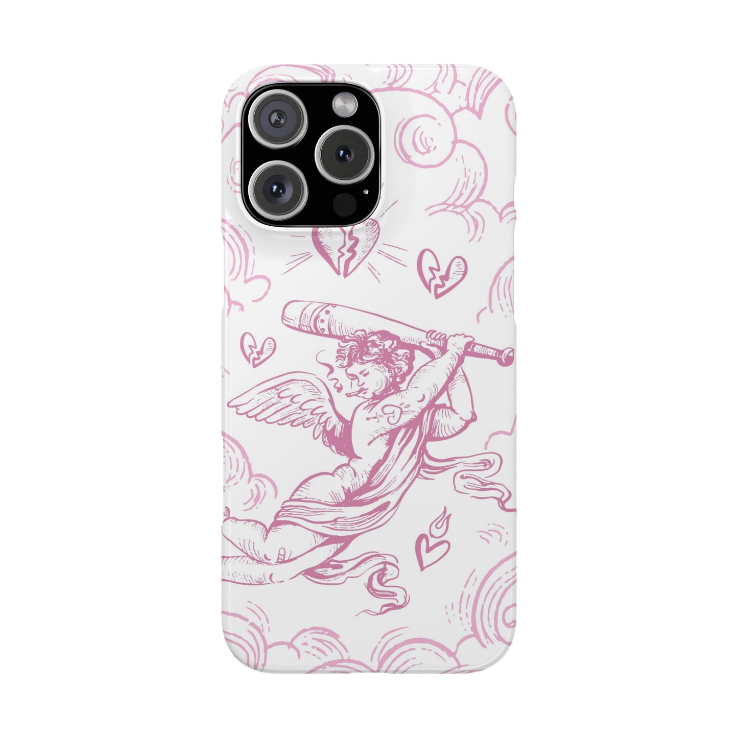 Anti-Valentine's Day: Cupid's Rebellion Phone Case