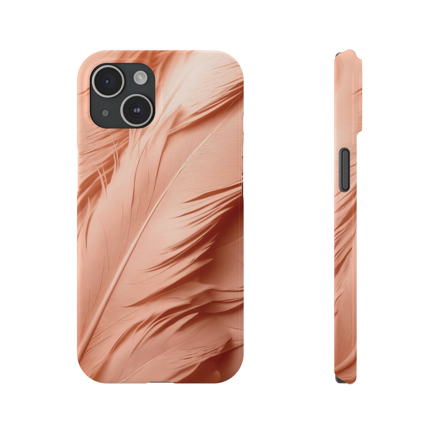 Peach-colored feathers - casetinger