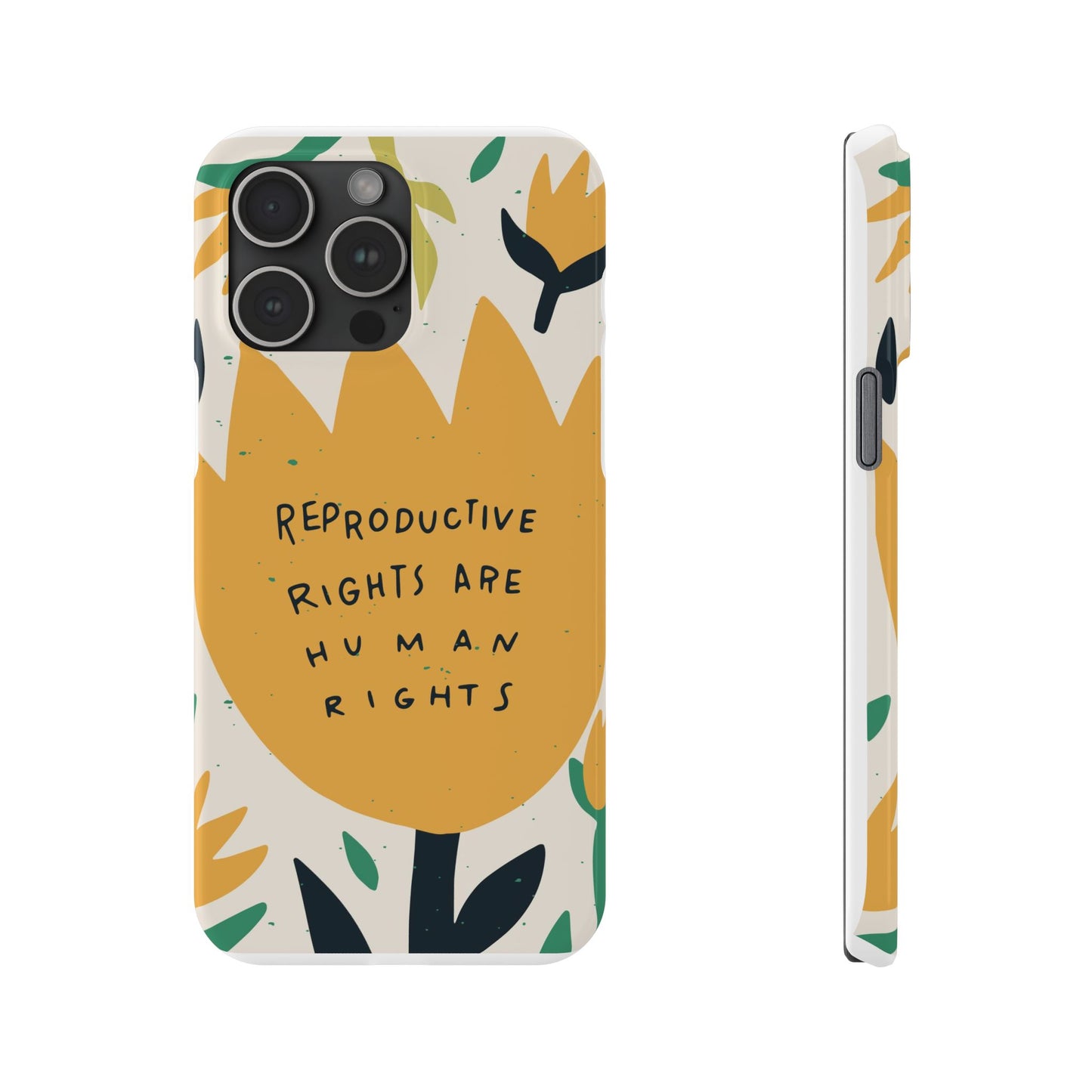 Reproductive rights are human rights feminist phone case