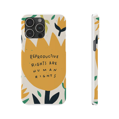 Reproductive rights are human rights feminist phone case