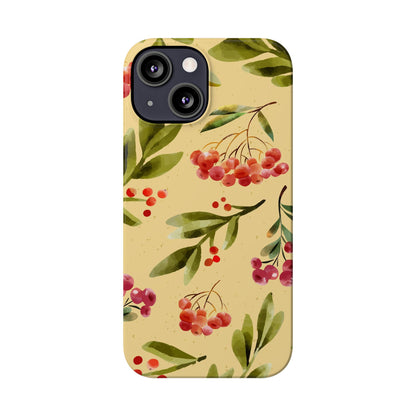 Fall season watercolor phone cases for iPhone 16, 15, iPhone 14 and iPhone 13. gift for flower lover. Iphone 15 case, iphone 14 case