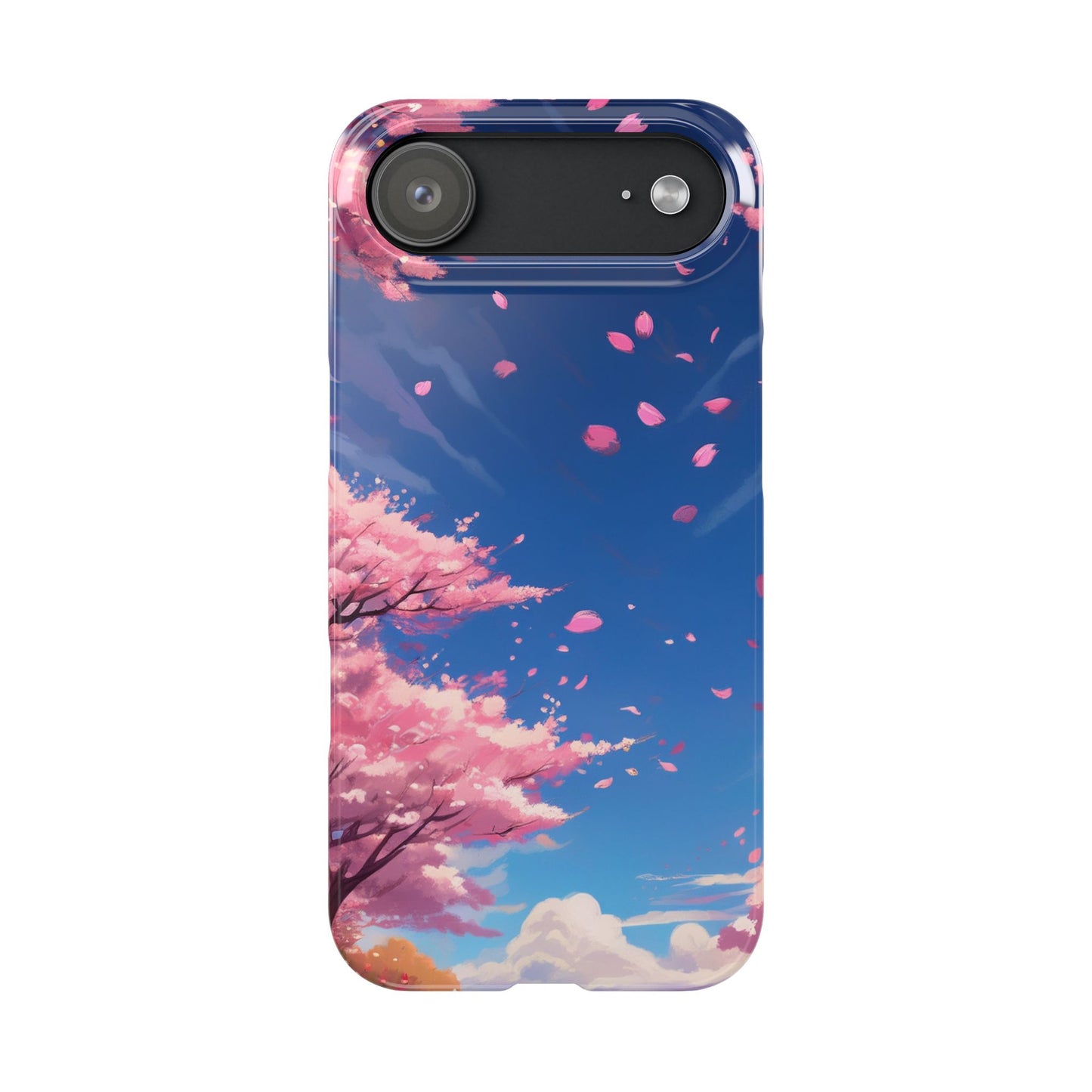 japanese sky landscape sakura flowers - anime style