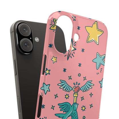 iPhone Pink Color Stroke Case: Fantasy Magic - iphone 16, 15 case, iphone 14 case and iphone 13 case