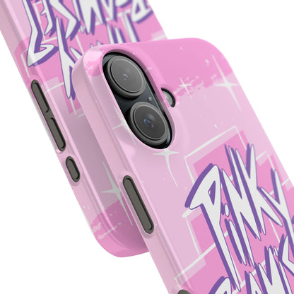 Pink iPhone 16 Case with Modern "Pink Promise" Design and Stars | Compatible with iPhone16,  15 Pro/Max, iphone 14, and iphone 13