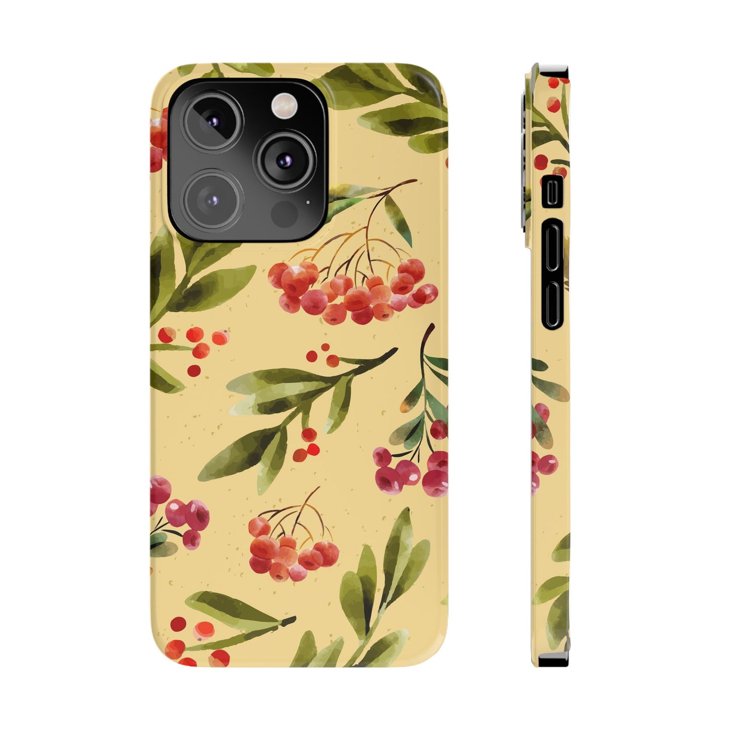 Fall season watercolor phone cases for iPhone 16, 15, iPhone 14 and iPhone 13. gift for flower lover. Iphone 15 case, iphone 14 case