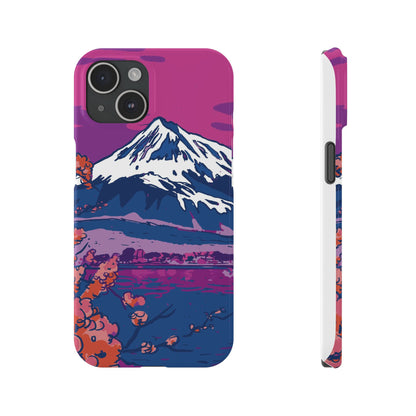 Vaporwave Japanese Landscape iPhone Case for iPhone 16, 15, 14, and 13