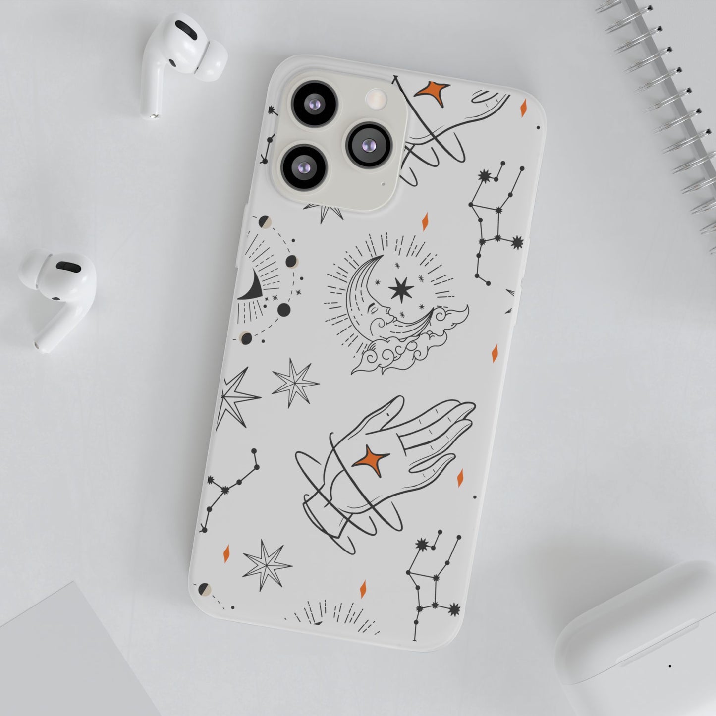 Stylish Astrological iPhone Case – Semi-Transparent & Flexible