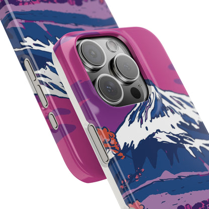 Vaporwave Japanese Landscape iPhone Case for iPhone 16, 15, 14, and 13