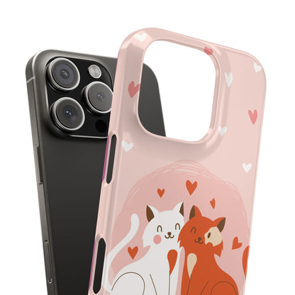 Pair of foxes in love