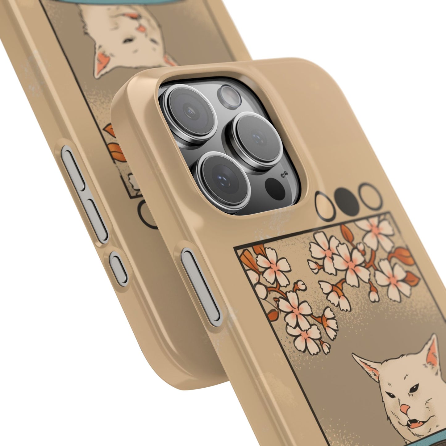 Whimsical Cat and Sushi iPhone Case