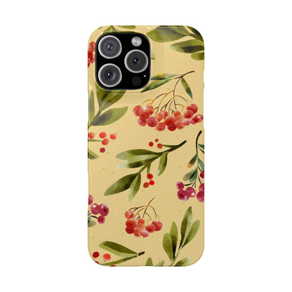 Fall season watercolor phone cases for iPhone 16, 15, iPhone 14 and iPhone 13. gift for flower lover. Iphone 15 case, iphone 14 case