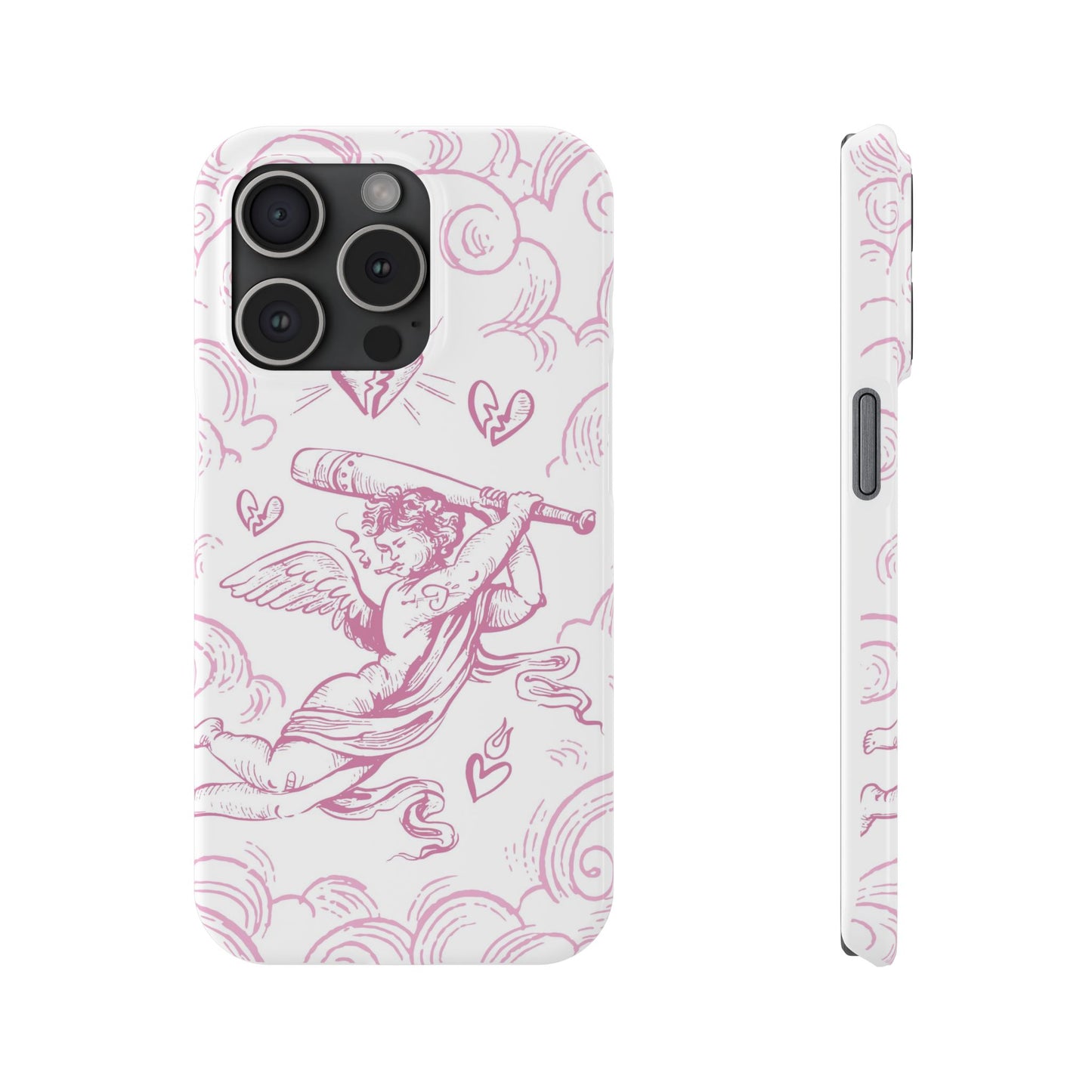 Anti-Valentine's Day: Cupid's Rebellion Phone Case