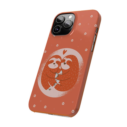 In love pair of sloths