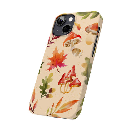 Watercolor autumn season phone cases for iPhone 16, 15, iPhone 14 and iPhone 13.