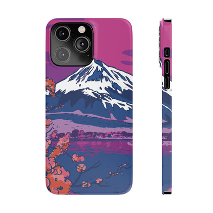 Vaporwave Japanese Landscape iPhone Case for iPhone 16, 15, 14, and 13