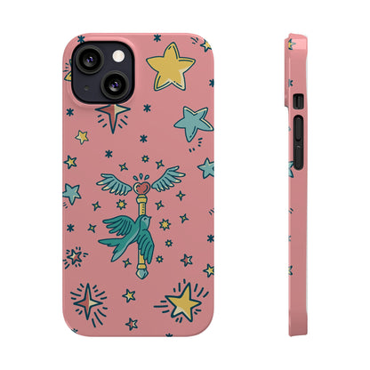 iPhone Pink Color Stroke Case: Fantasy Magic - iphone 16, 15 case, iphone 14 case and iphone 13 case