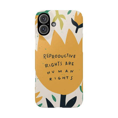 Reproductive rights are human rights feminist phone case