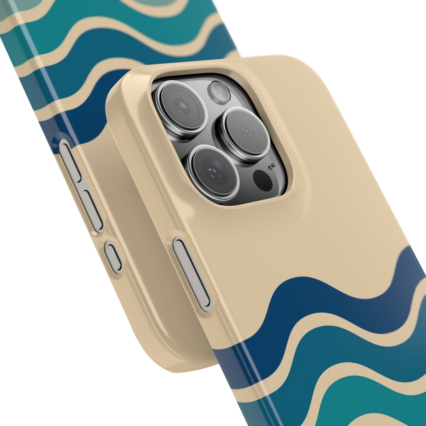 Retro Abstract Striped iPhone Case - Timeless Design for Summer - For iPhone 13, iPhone 14 and iPhone 15 Pro and Max.