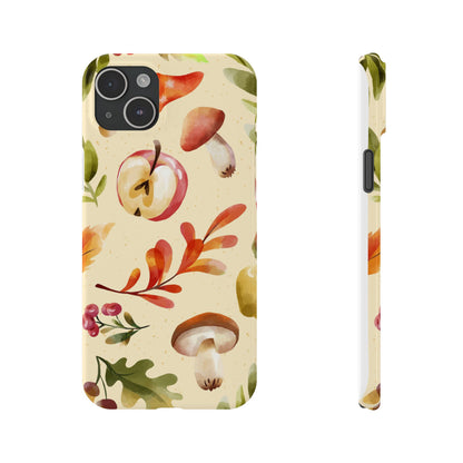 Beautiful iPhone case designs with autumn elements in watercolor style. These phone case designs are perfect for iPhone 16, 15, iPhone 14 and 13