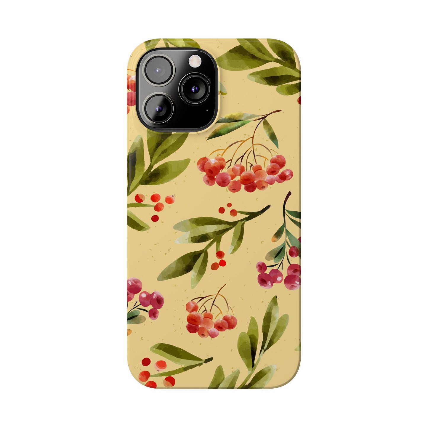 Fall season watercolor phone cases for iPhone 16, 15, iPhone 14 and iPhone 13. gift for flower lover. Iphone 15 case, iphone 14 case