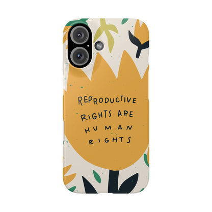 Reproductive rights are human rights feminist phone case