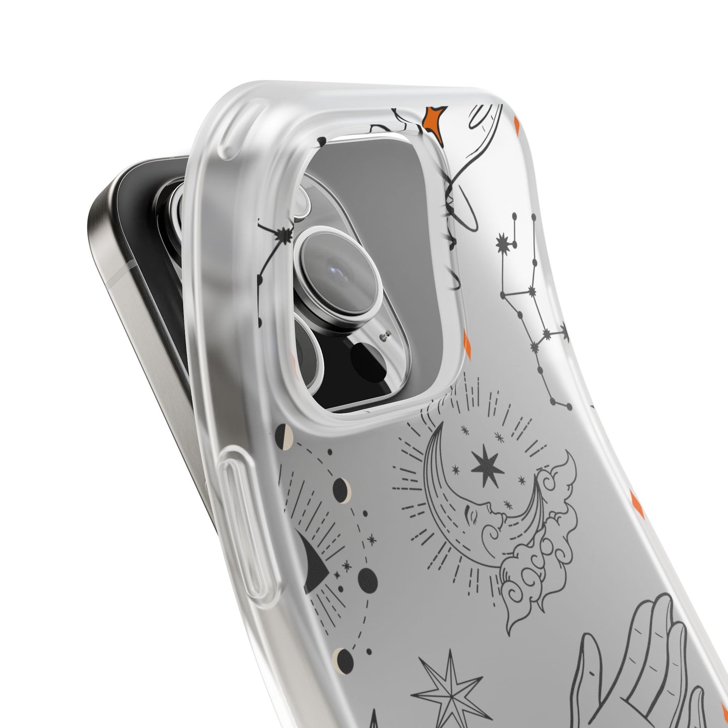 Stylish Astrological iPhone Case – Semi-Transparent & Flexible