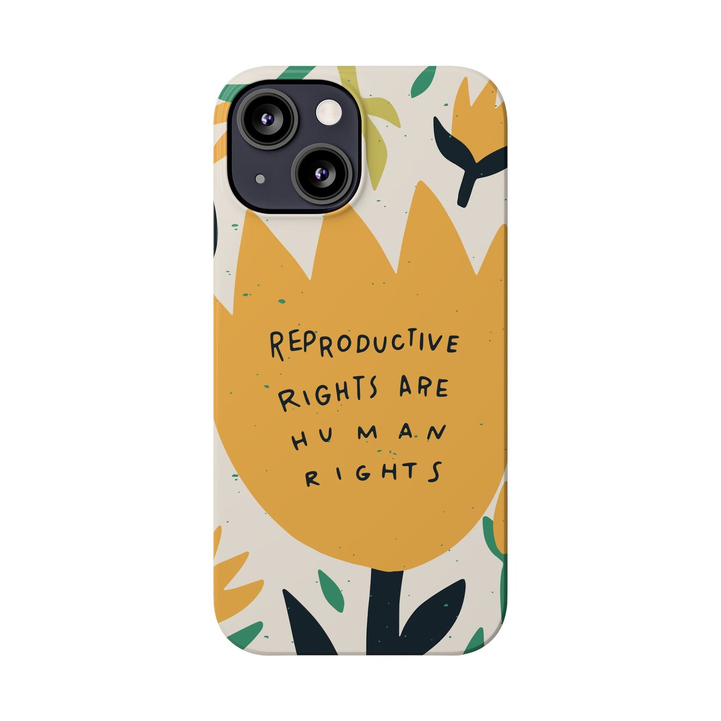 Reproductive rights are human rights feminist phone case