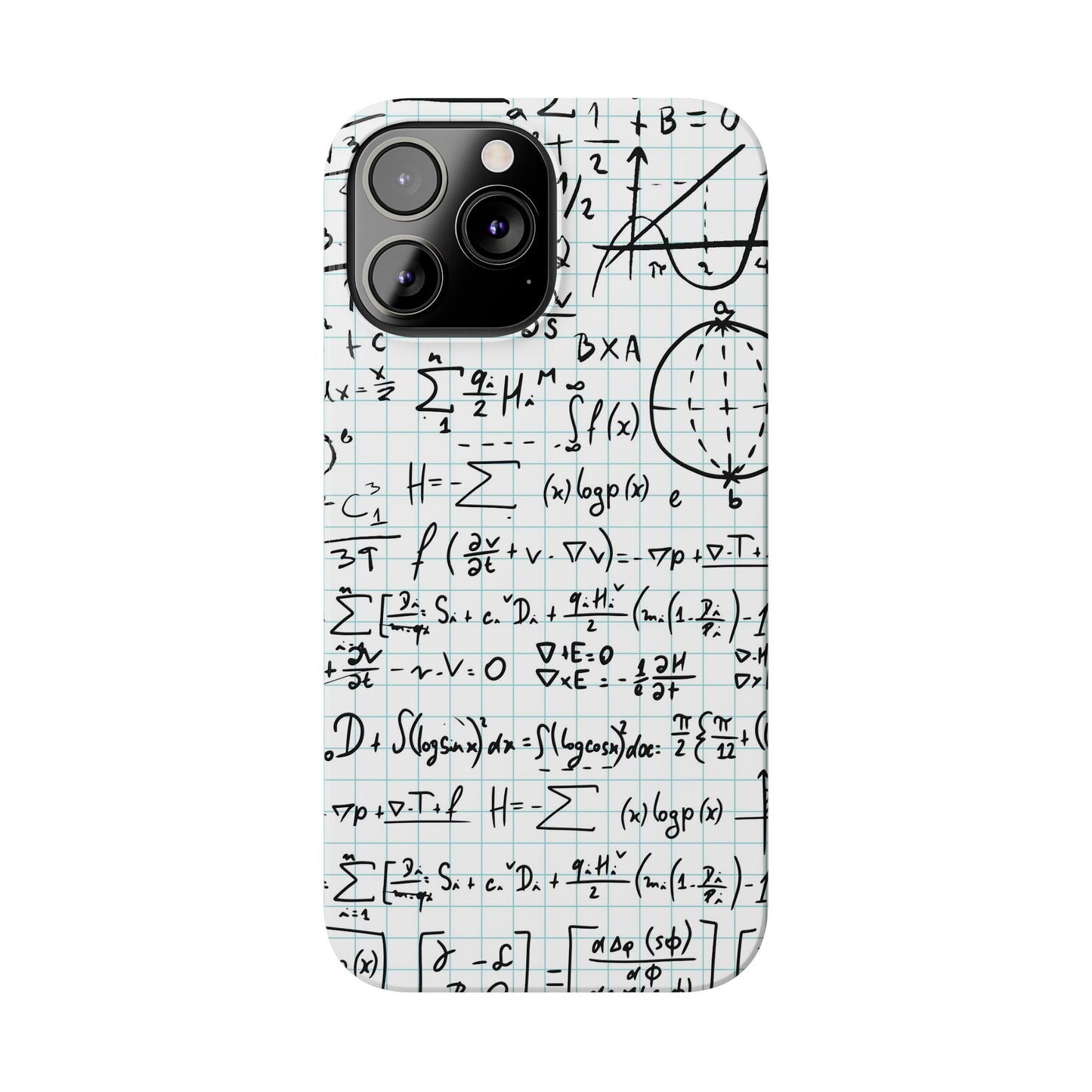 iPhone case for physics students and teachers. number geeks. For iphone 15, iphone 14 and iphone 13 pro and max.