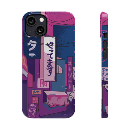 Vaporwave Japanese city Landscape iPhone Case for iPhone 16,  15, 14, and 13