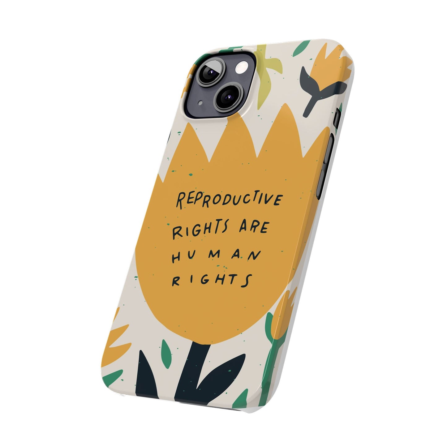 Reproductive rights are human rights feminist phone case