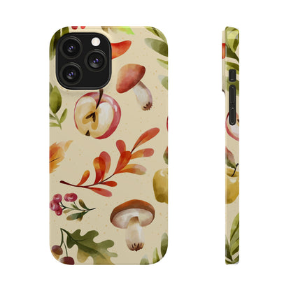 Beautiful iPhone case designs with autumn elements in watercolor style. These phone case designs are perfect for iPhone 16, 15, iPhone 14 and 13