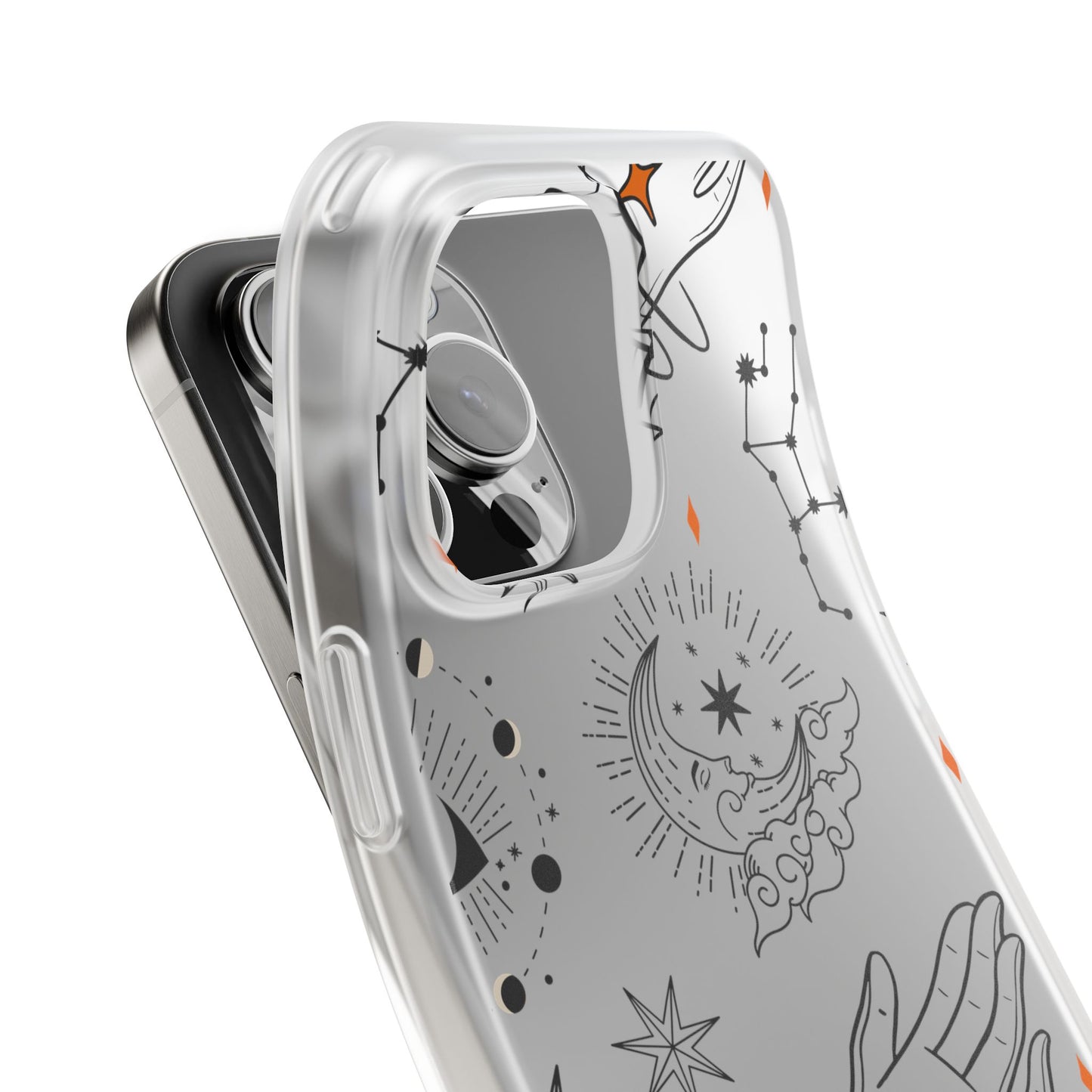 Stylish Astrological iPhone Case – Semi-Transparent & Flexible