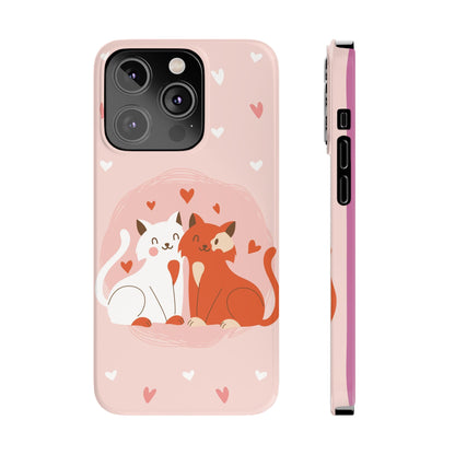 Pair of foxes in love