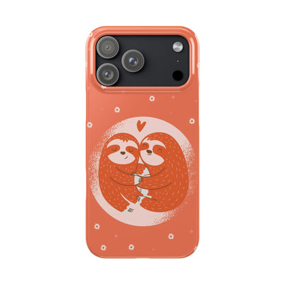 In love pair of sloths