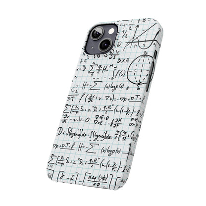 iPhone case for physics students and teachers. number geeks. For iphone 15, iphone 14 and iphone 13 pro and max.