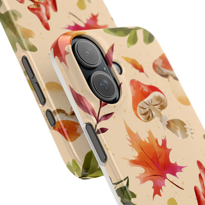 Watercolor autumn season phone cases for iPhone 16, 15, iPhone 14 and iPhone 13.