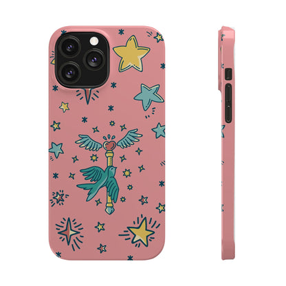 iPhone Pink Color Stroke Case: Fantasy Magic - iphone 16, 15 case, iphone 14 case and iphone 13 case