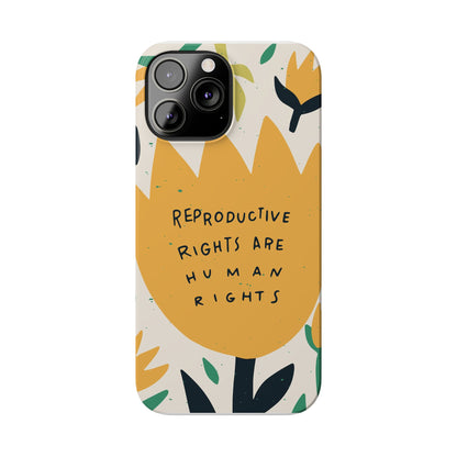 Reproductive rights are human rights feminist phone case