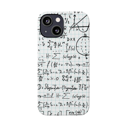 iPhone case for physics students and teachers. number geeks. For iphone 15, iphone 14 and iphone 13 pro and max.