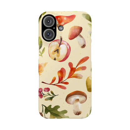 Beautiful iPhone case designs with autumn elements in watercolor style. These phone case designs are perfect for iPhone 16, 15, iPhone 14 and 13