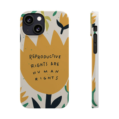 Reproductive rights are human rights feminist phone case