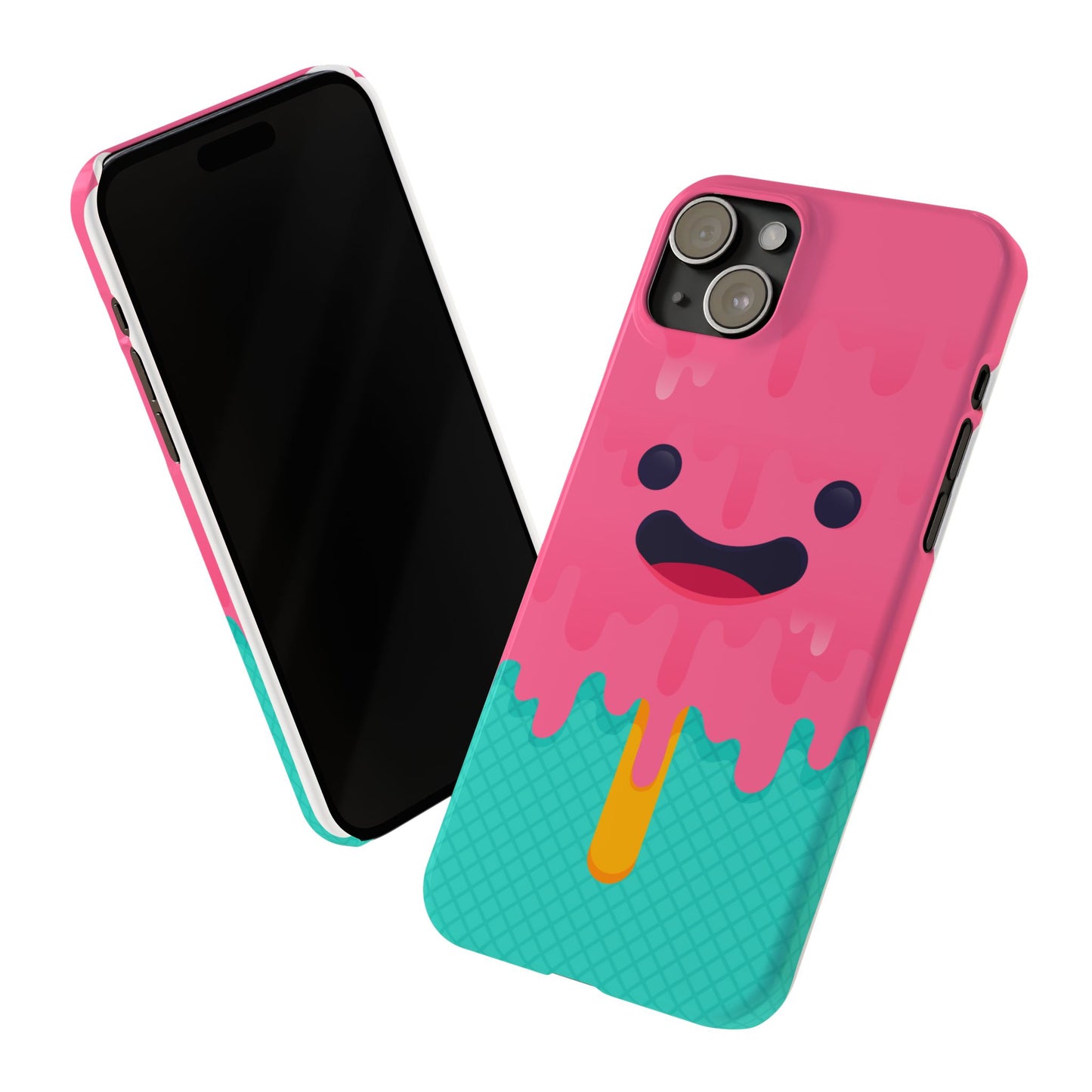 Funny Ice Cream Popsicle Cartoon iPhone Case - Fits iPhone 16 case, iphone 14 case, and iphone 13 case (Pro, Max, and Mini)