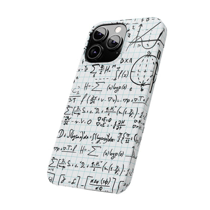 iPhone case for physics students and teachers. number geeks. For iphone 15, iphone 14 and iphone 13 pro and max.