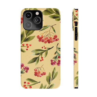 Fall season watercolor phone cases for iPhone 16, 15, iPhone 14 and iPhone 13. gift for flower lover. Iphone 15 case, iphone 14 case