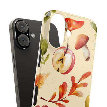 Beautiful iPhone case designs with autumn elements in watercolor style. These phone case designs are perfect for iPhone 16, 15, iPhone 14 and 13