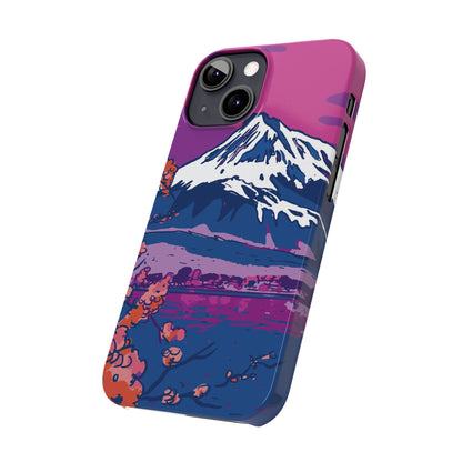 Vaporwave Japanese Landscape iPhone Case for iPhone 16, 15, 14, and 13