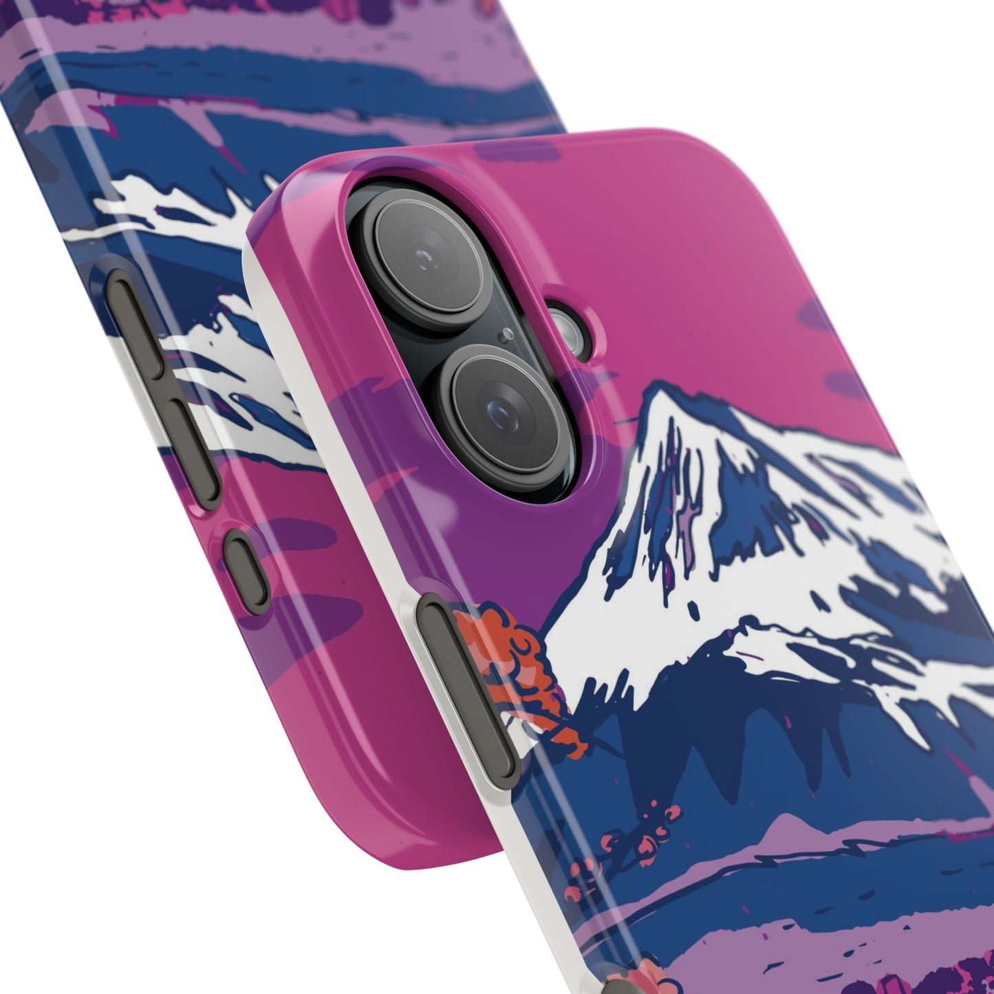 Vaporwave Japanese Landscape iPhone Case for iPhone 16, 15, 14, and 13