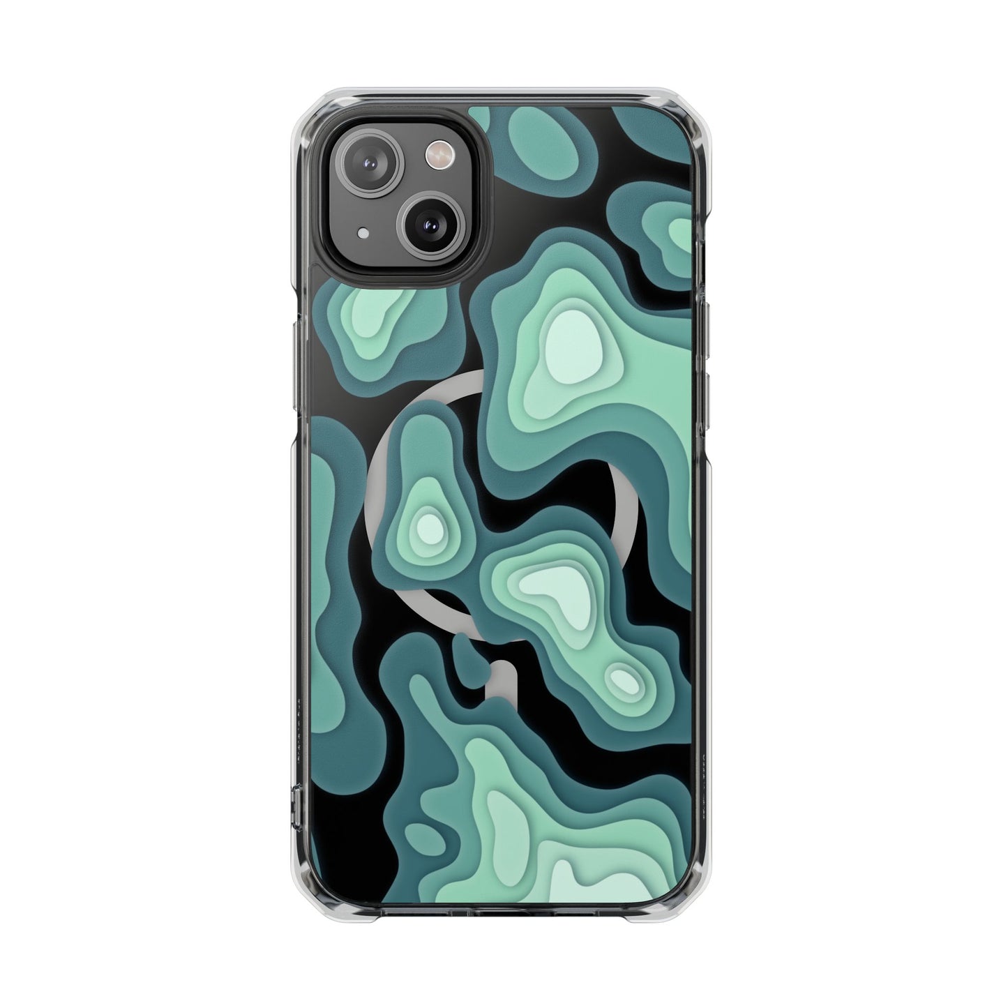 Abstract Wave Topographic Map Design - Magnetic iPhone Case