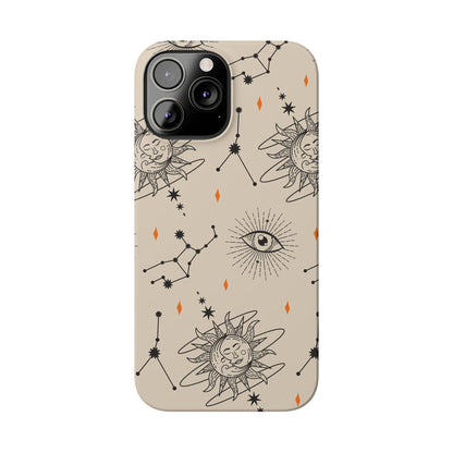 Mystical Astrology iPhone 16, 15, 14, and 13 Case - Ideal Gift for Astrology Enthusiasts - Celestial Symbolism - iPhone 15 Pro & Max - Mysticism